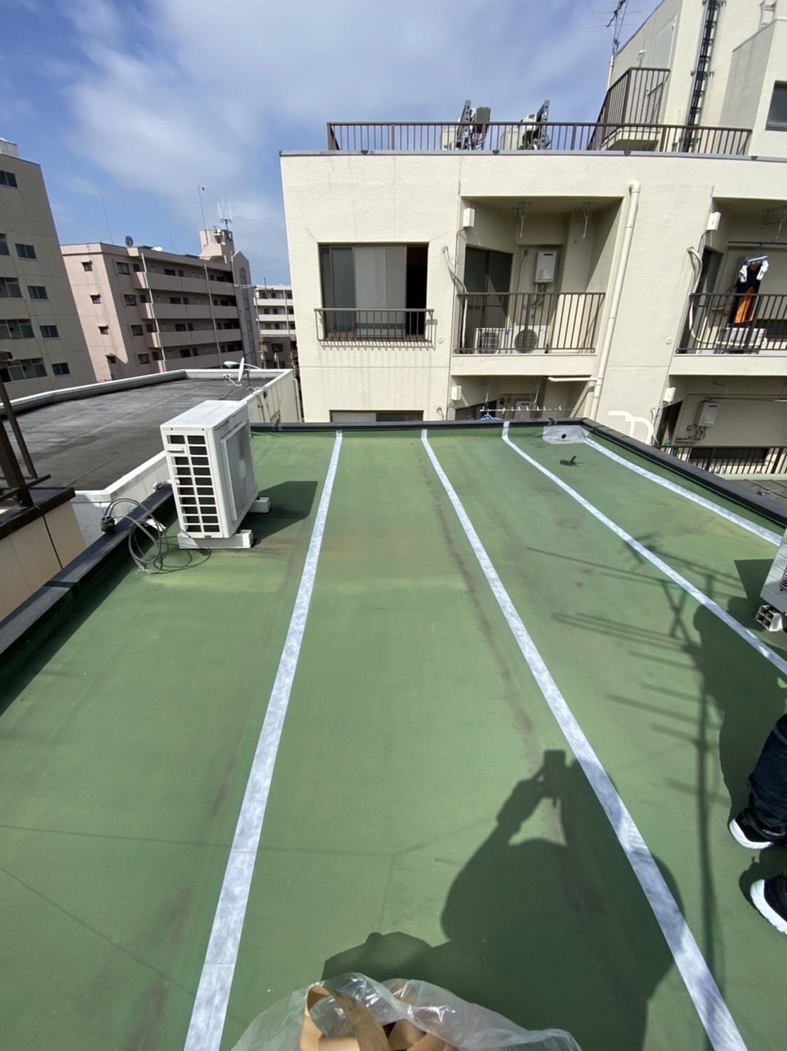 新座にて屋上防水工事