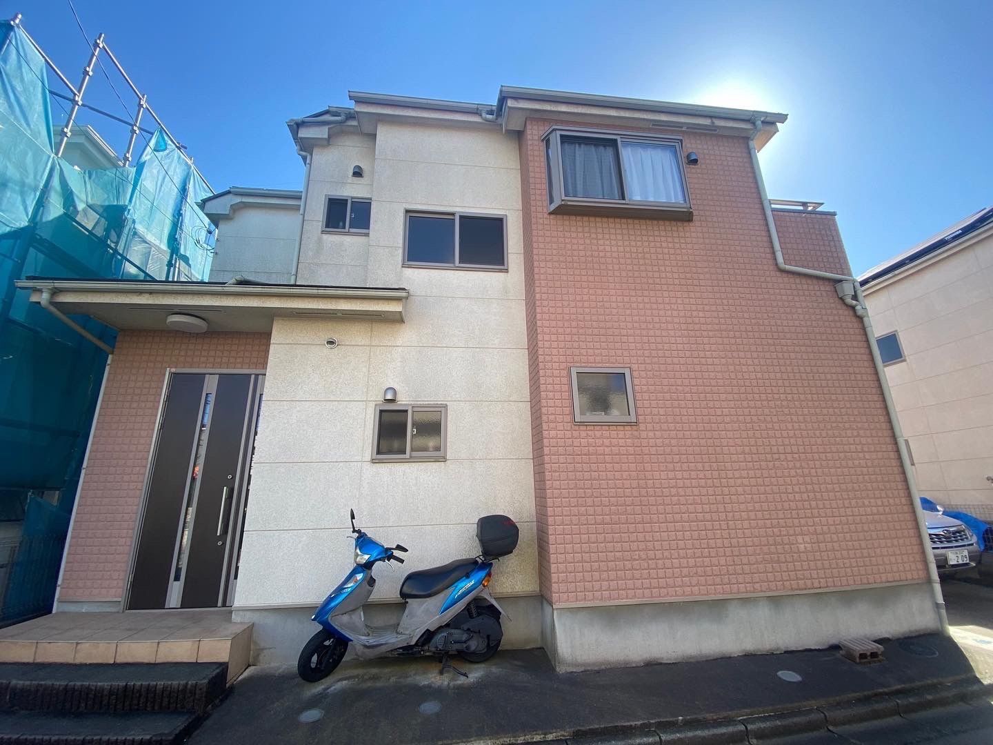 川越市にて外壁塗装工事