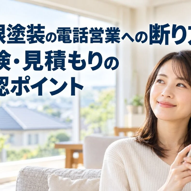 画像8630：屋根塗装の電話営業への断り方と点検・見積もりの確認ポイント