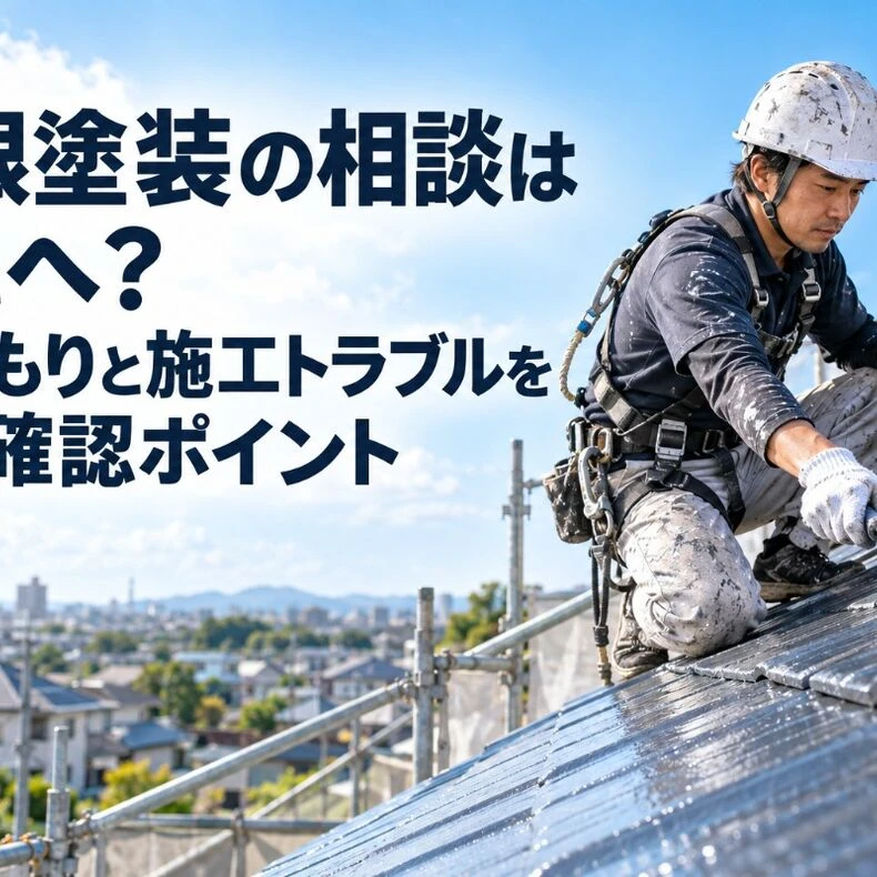 画像8694：屋根塗装の相談はどこへ？見積もりと施工トラブルを防ぐ確認ポイント