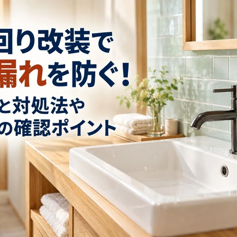 画像8710：水回り改装で水漏れを防ぐ！原因と対処法や施工の確認ポイント