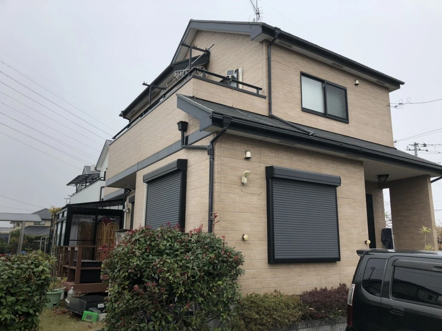 坂戸市にて外壁塗装工事